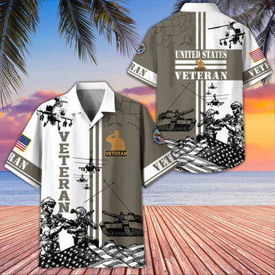 Premium US Veterans Hawaiian Shirt, Gifts For US Veterans, Gifts On Memorial Day, Father's Day, Armed Forces Day, Veterans Day.