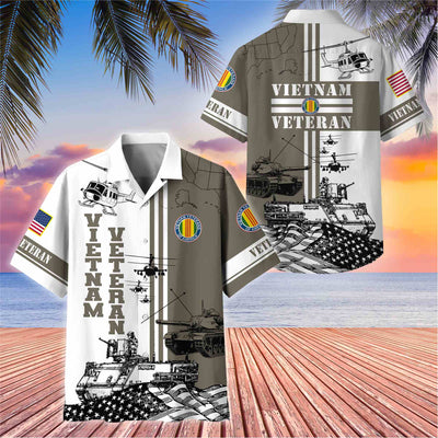 Premium US Veterans Hawaiian Shirt, Gifts For US Veterans, Gifts On Memorial Day, Father's Day, Armed Forces Day, Veterans Day.