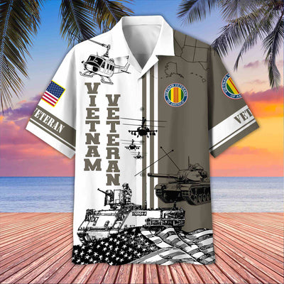 Premium US Veterans Hawaiian Shirt, Gifts For US Veterans, Gifts On Memorial Day, Father's Day, Armed Forces Day, Veterans Day.