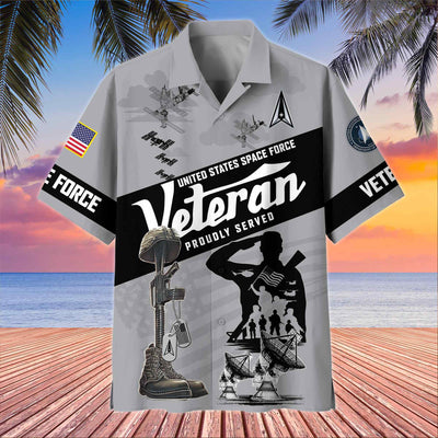 Premium US Veterans Hawaiian Shirt, Gifts For US Veterans, Gifts On Memorial Day, Father's Day, Armed Forces Day, Veterans Day.