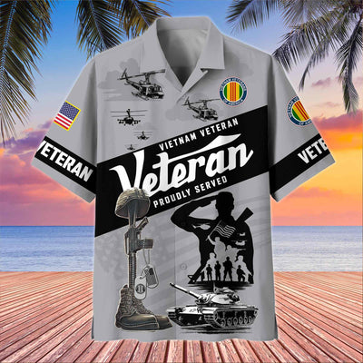 Premium US Veterans Hawaiian Shirt, Gifts For US Veterans, Gifts On Memorial Day, Father's Day, Armed Forces Day, Veterans Day.
