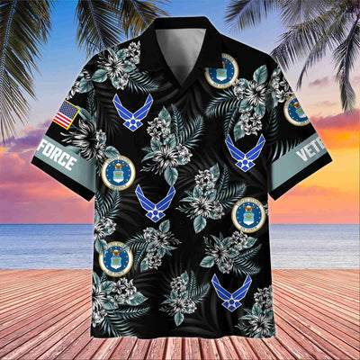Premium US Veterans Hawaiian Shirt, Gifts For US Veterans, Gifts On Memorial Day, Father's Day, Armed Forces Day, Veterans Day.