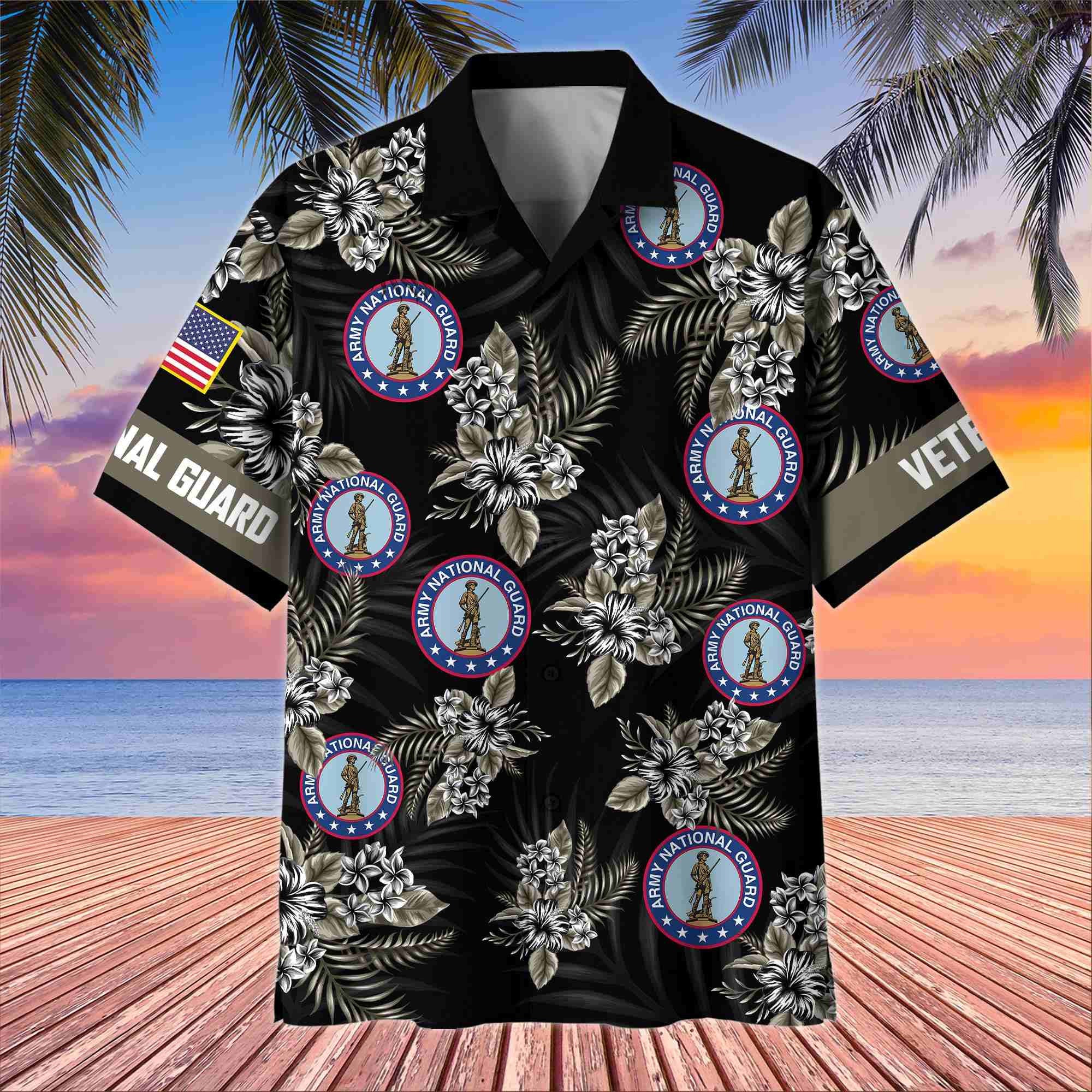 Premium US Veterans Hawaiian Shirt, Gifts For US Veterans, Gifts On Memorial Day, Father's Day, Armed Forces Day, Veterans Day.