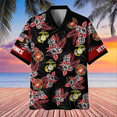Premium US Veterans Hawaiian Shirt, Gifts For US Veterans, Gifts On Memorial Day, Father's Day, Armed Forces Day, Veterans Day.