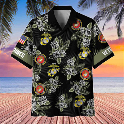 Premium US Veterans Hawaiian Shirt, Gifts For US Veterans, Gifts On Memorial Day, Father's Day, Armed Forces Day, Veterans Day.
