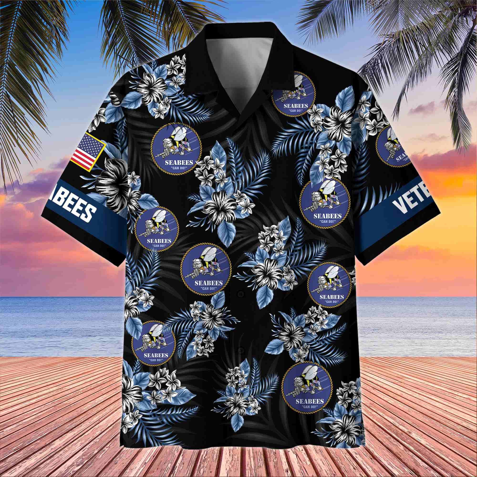 Premium US Veterans Hawaiian Shirt, Gifts For US Veterans, Gifts On Memorial Day, Father's Day, Armed Forces Day, Veterans Day.