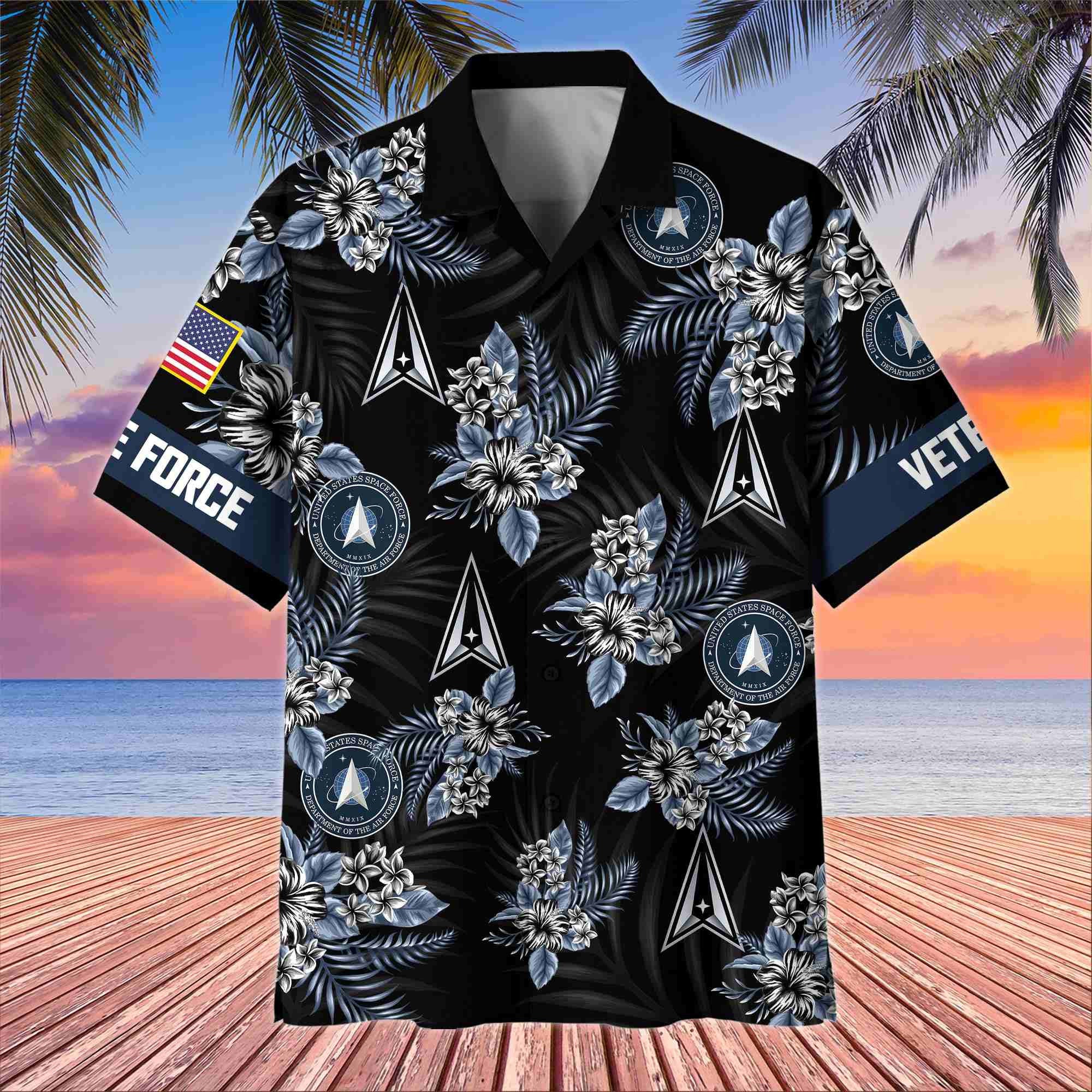 Premium US Veterans Hawaiian Shirt, Gifts For US Veterans, Gifts On Memorial Day, Father's Day, Armed Forces Day, Veterans Day.