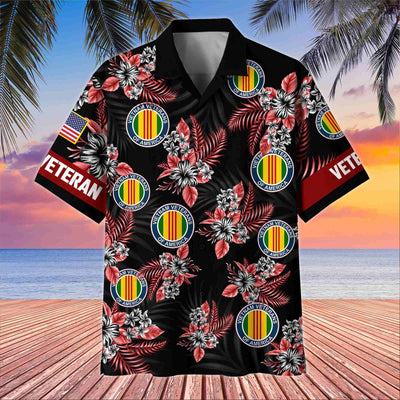 Premium US Veterans Hawaiian Shirt, Gifts For US Veterans, Gifts On Memorial Day, Father's Day, Armed Forces Day, Veterans Day.