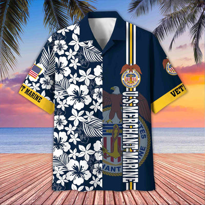 Premium US Merchant Marine Hawaiian Shirt