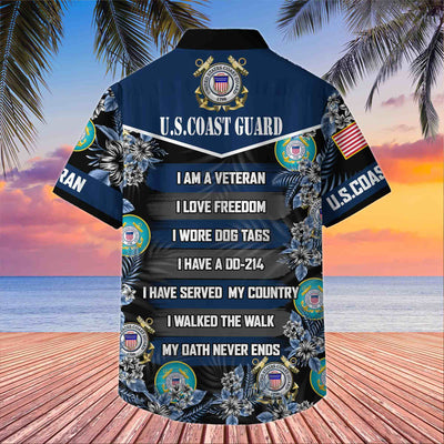 Premium US Veterans Hawaiian Shirt, Gifts For US Veterans, Gifts On Memorial Day, Father's Day, Armed Forces Day, Veterans Day.