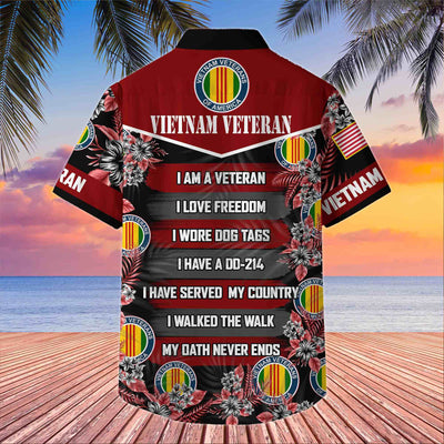Premium US Veterans Hawaiian Shirt, Gifts For US Veterans, Gifts On Memorial Day, Father's Day, Armed Forces Day, Veterans Day.
