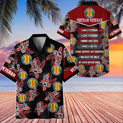Premium US Veterans Hawaiian Shirt, Gifts For US Veterans, Gifts On Memorial Day, Father's Day, Armed Forces Day, Veterans Day.