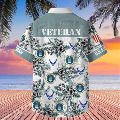Premium US Veterans Hawaiian Shirt, Gifts For US Veterans, Gifts On Memorial Day, Father's Day, Armed Forces Day, Veterans Day.