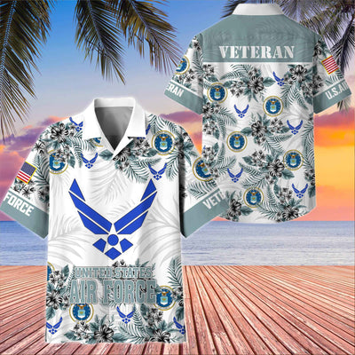 Premium US Veterans Hawaiian Shirt, Gifts For US Veterans, Gifts On Memorial Day, Father's Day, Armed Forces Day, Veterans Day.