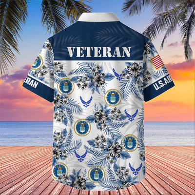 Premium US Veterans Hawaiian Shirt, Gifts For US Veterans, Gifts On Memorial Day, Father's Day, Armed Forces Day, Veterans Day.