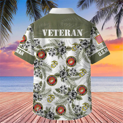 Premium US Veterans Hawaiian Shirt, Gifts For US Veterans, Gifts On Memorial Day, Father's Day, Armed Forces Day, Veterans Day.