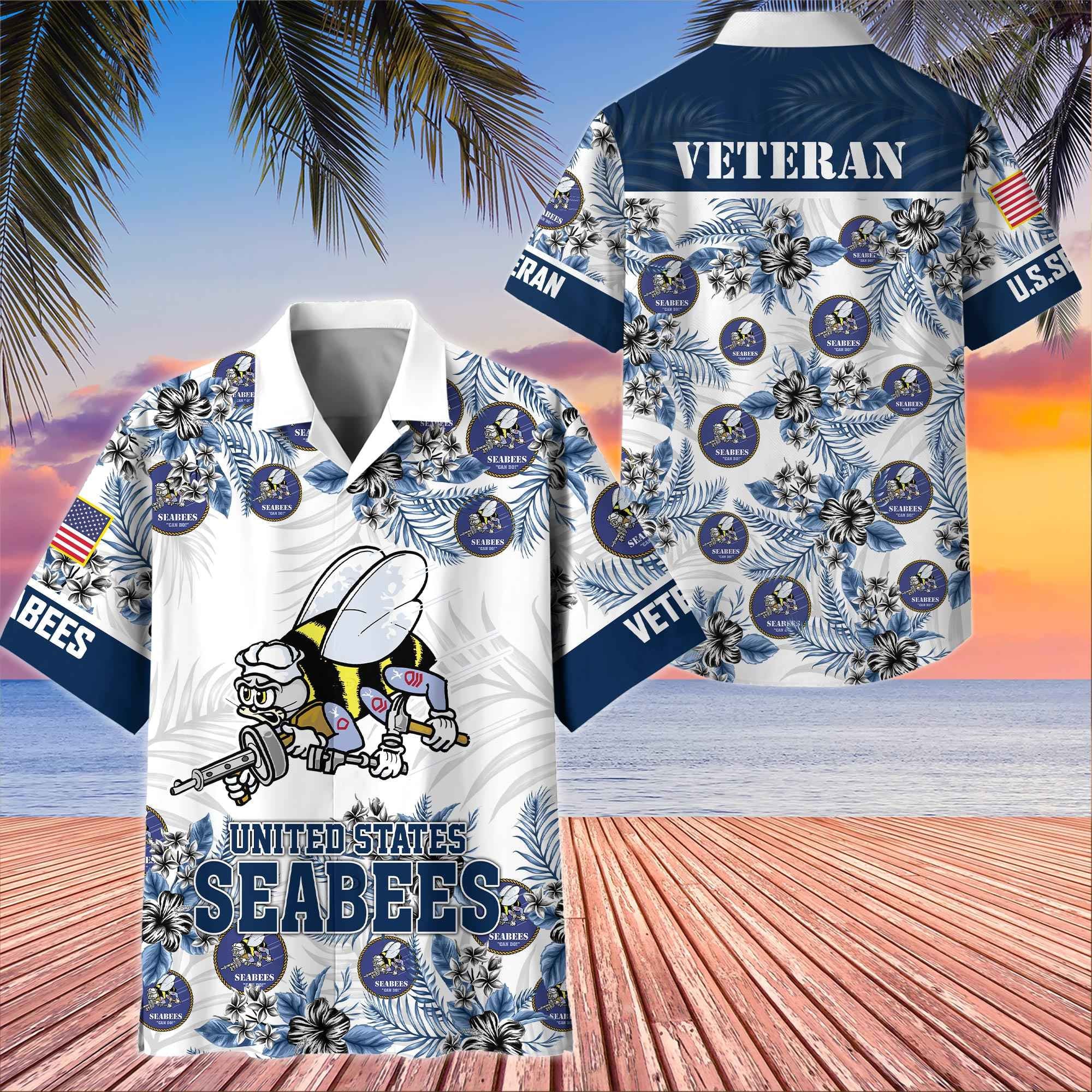 Premium US Veterans Hawaiian Shirt, Gifts For US Veterans, Gifts On Memorial Day, Father's Day, Armed Forces Day, Veterans Day.