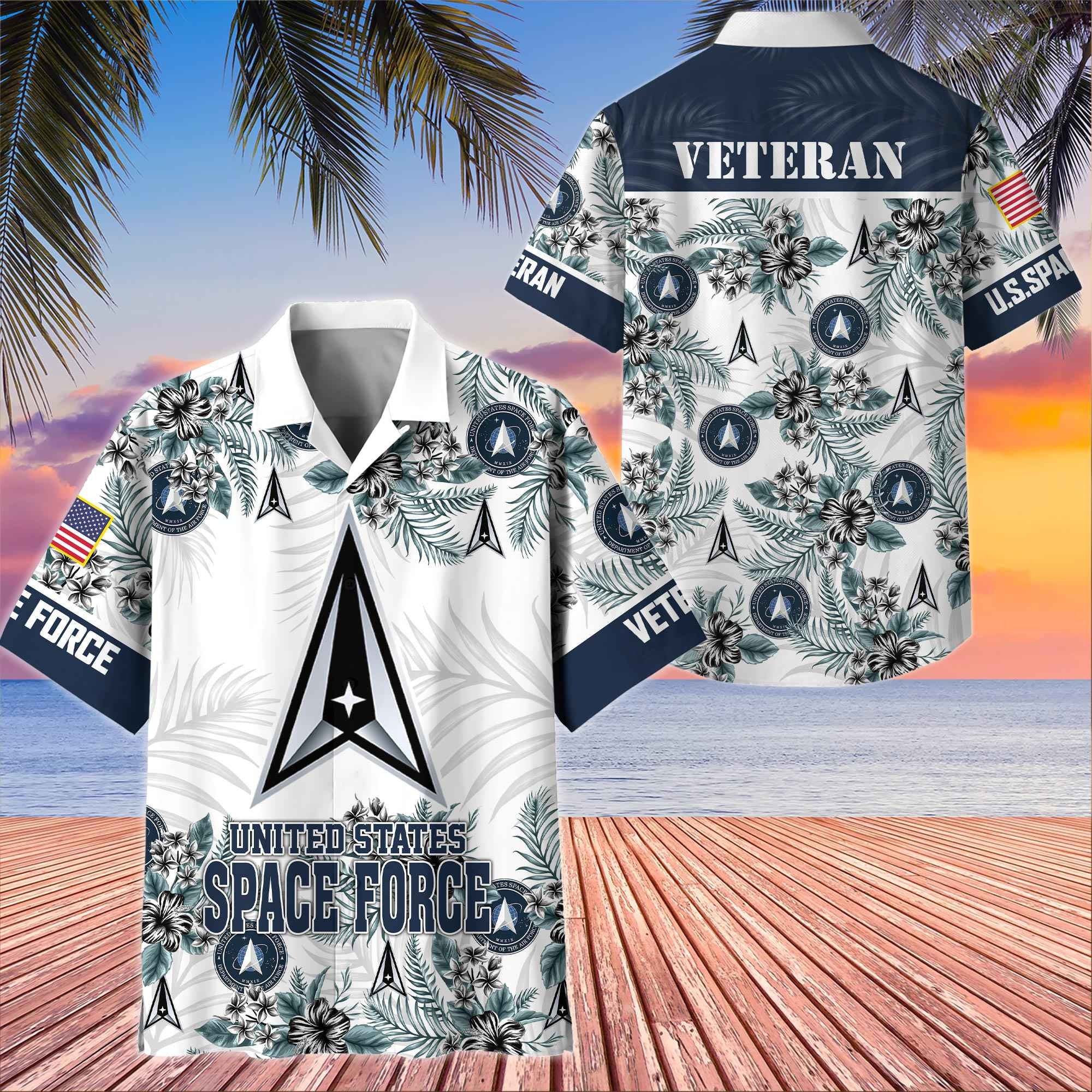 Premium US Veterans Hawaiian Shirt, Gifts For US Veterans, Gifts On Memorial Day, Father's Day, Armed Forces Day, Veterans Day.