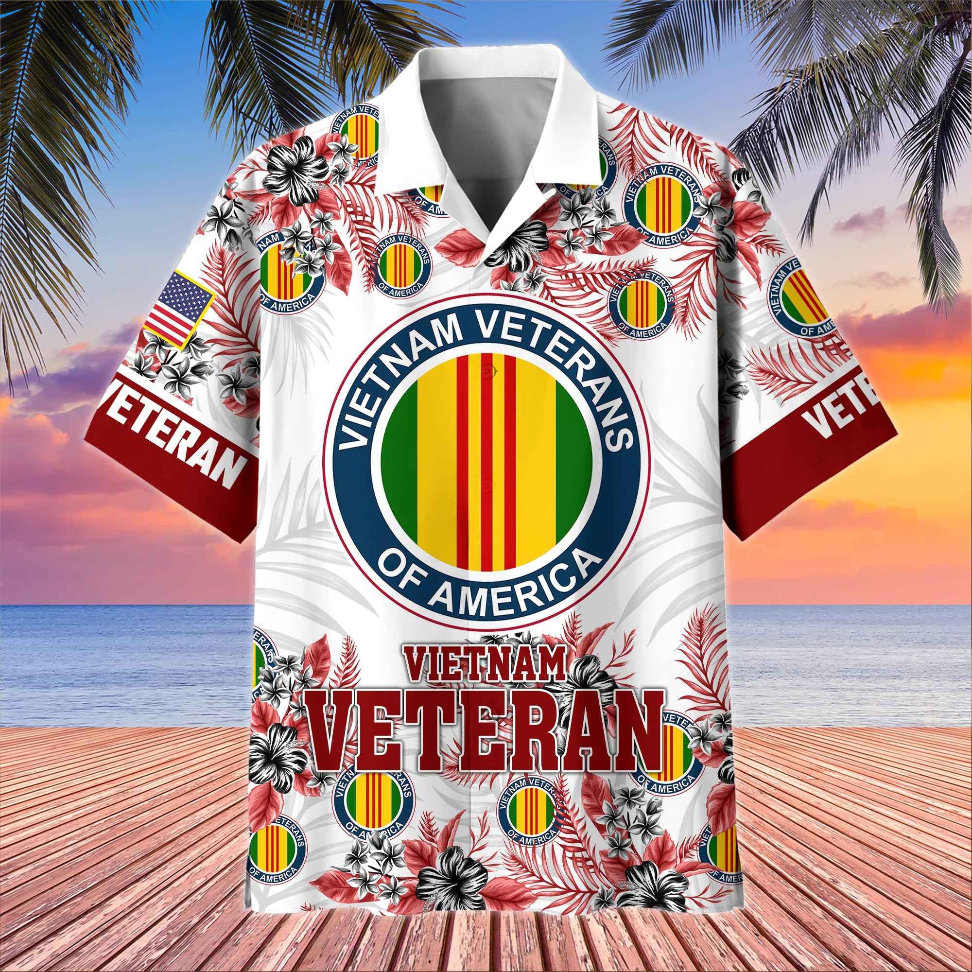 Premium US Veterans Hawaiian Shirt, Gifts For US Veterans, Gifts On Memorial Day, Father's Day, Armed Forces Day, Veterans Day.