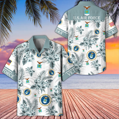 Premium US Veterans Hawaiian Shirt, Gifts For US Veterans, Gifts On Memorial Day, Father's Day, Armed Forces Day, Veterans Day.