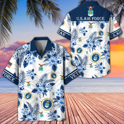 Premium US Veterans Hawaiian Shirt, Gifts For US Veterans, Gifts On Memorial Day, Father's Day, Armed Forces Day, Veterans Day.