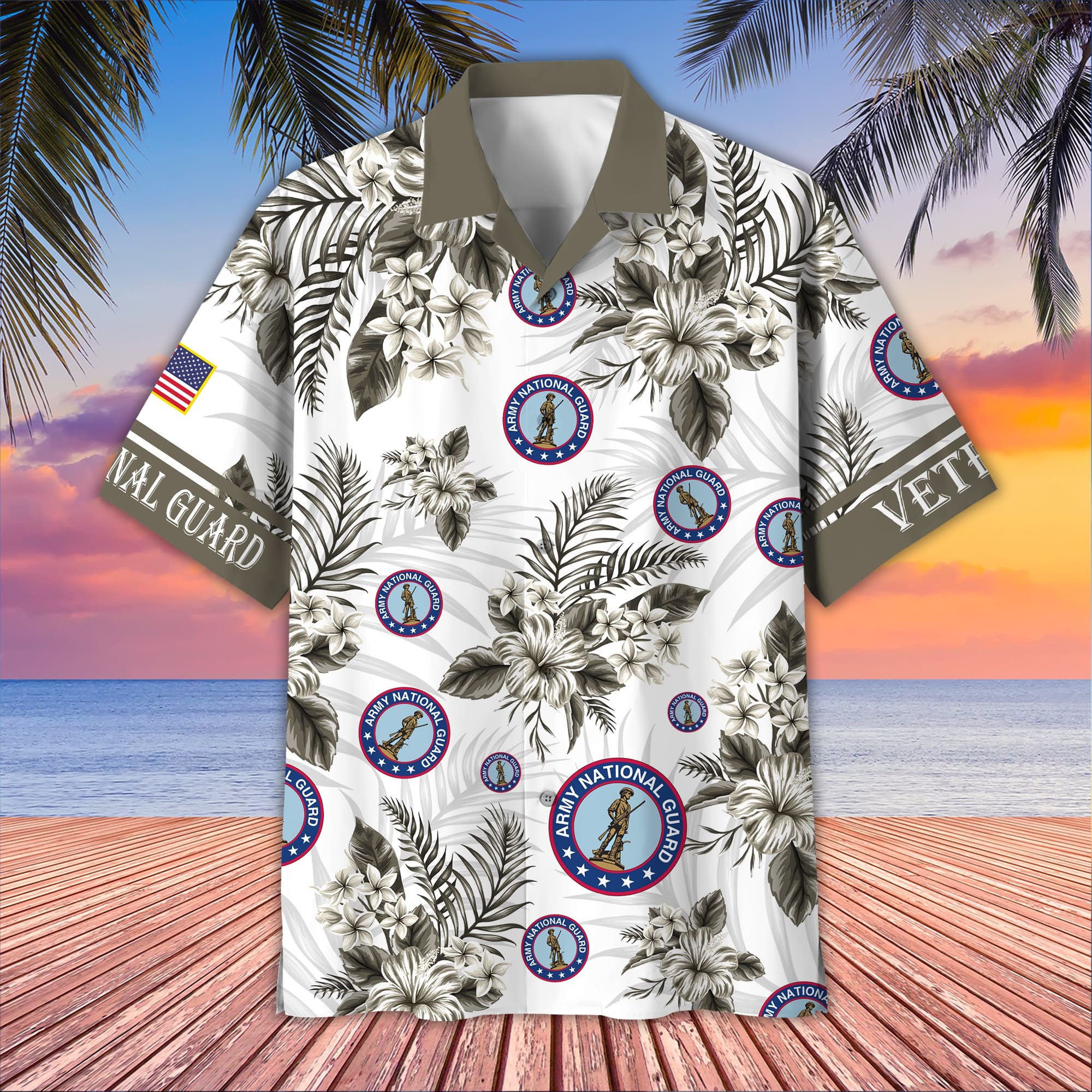 Premium US Veterans Hawaiian Shirt, Gifts For US Veterans, Gifts On Memorial Day, Father's Day, Armed Forces Day, Veterans Day.