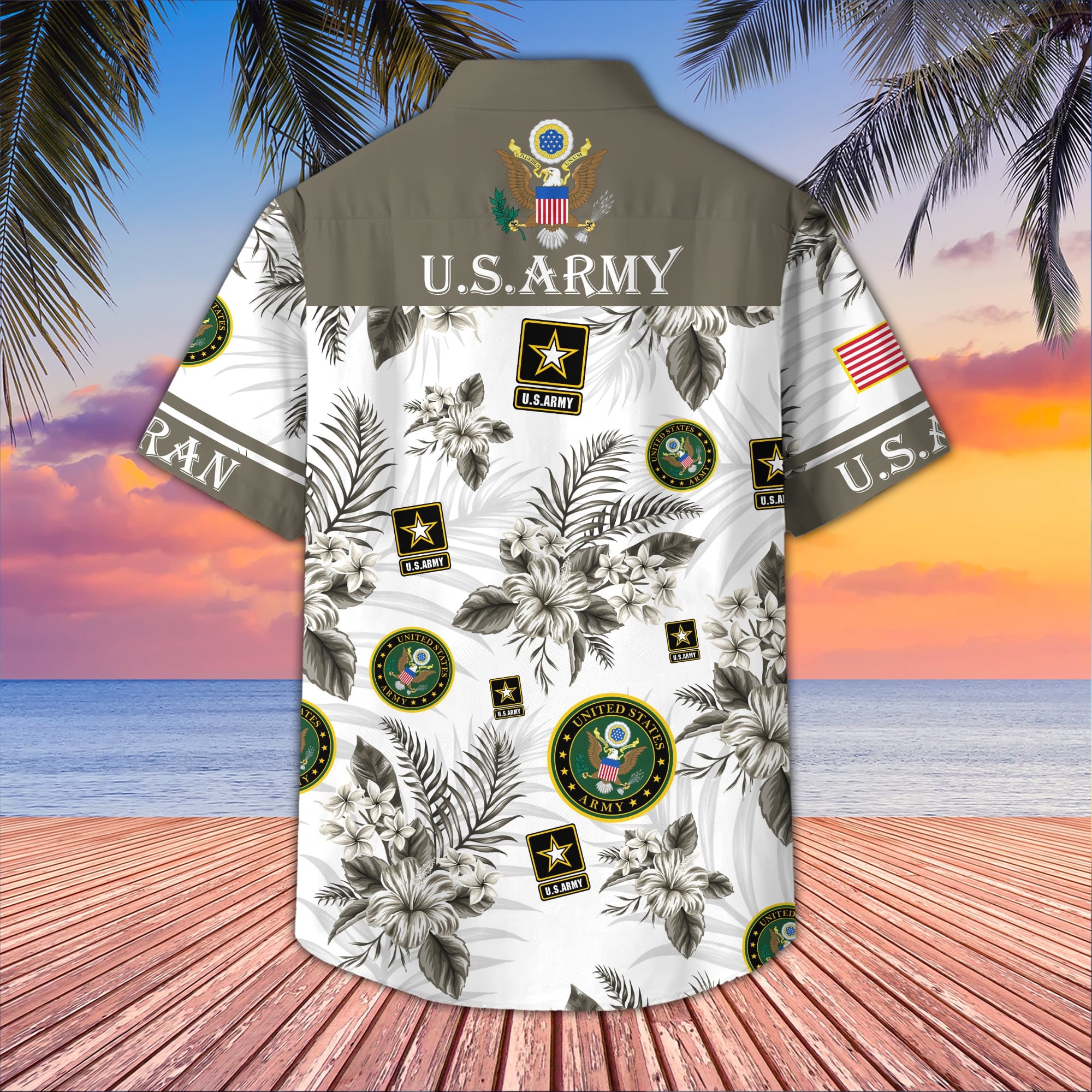 Premium US Veterans Hawaiian Shirt, Gifts For US Veterans, Gifts On Memorial Day, Father's Day, Armed Forces Day, Veterans Day.