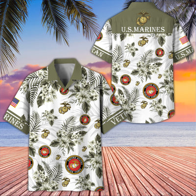 Premium US Veterans Hawaiian Shirt, Gifts For US Veterans, Gifts On Memorial Day, Father's Day, Armed Forces Day, Veterans Day.