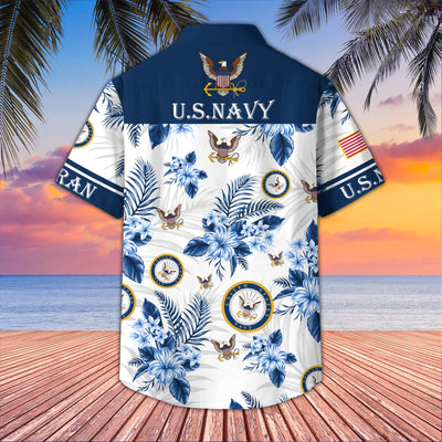 Premium US Veterans Hawaiian Shirt, Gifts For US Veterans, Gifts On Memorial Day, Father's Day, Armed Forces Day, Veterans Day.
