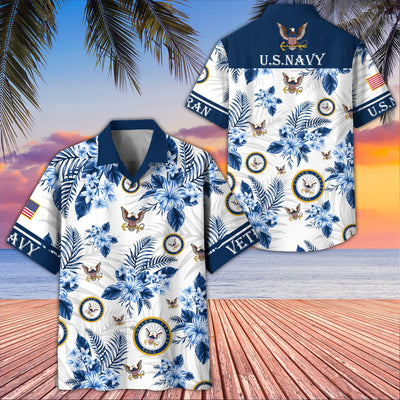 Premium US Veterans Hawaiian Shirt, Gifts For US Veterans, Gifts On Memorial Day, Father's Day, Armed Forces Day, Veterans Day.