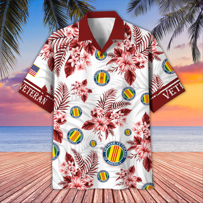 Premium US Veterans Hawaiian Shirt, Gifts For US Veterans, Gifts On Memorial Day, Father's Day, Armed Forces Day, Veterans Day.