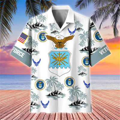 Premium US Veterans Hawaiian Shirt, Gifts For US Veterans, Gifts On Father's Day, Armed Forces Day, Veterans Day.
