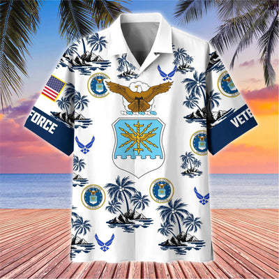Premium US Veterans Hawaiian Shirt, Gifts For US Veterans, Gifts On Father's Day, Armed Forces Day, Veterans Day.