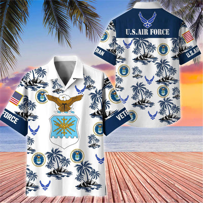 Premium US Veterans Hawaiian Shirt, Gifts For US Veterans, Gifts On Father's Day, Armed Forces Day, Veterans Day.