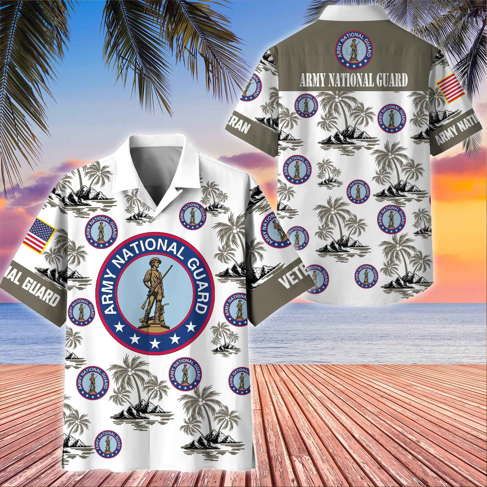 Premium US Veterans Hawaiian Shirt, Gifts For US Veterans, Gifts On Father's Day, Armed Forces Day, Veterans Day.