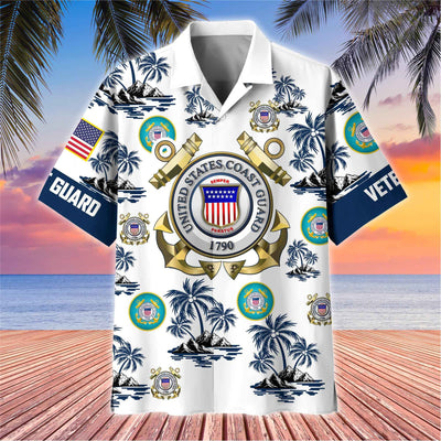 Premium US Veterans Hawaiian Shirt, Gifts For US Veterans, Gifts On Father's Day, Armed Forces Day, Veterans Day.