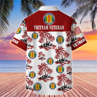 Premium US Veterans Hawaiian Shirt, Gifts For US Veterans, Gifts On Father's Day, Armed Forces Day, Veterans Day.