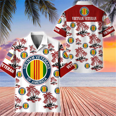Premium US Veterans Hawaiian Shirt, Gifts For US Veterans, Gifts On Father's Day, Armed Forces Day, Veterans Day.