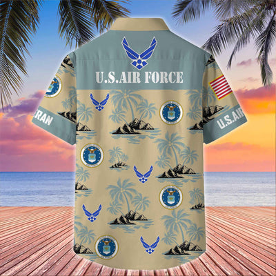 Premium US Veterans Hawaiian Shirt, Gifts For US Veterans, Gifts On Father's Day, Armed Forces Day, Veterans Day.