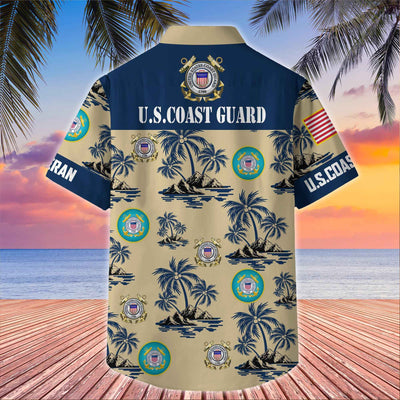 Premium US Veterans Hawaiian Shirt, Gifts For US Veterans, Gifts On Father's Day, Armed Forces Day, Veterans Day.