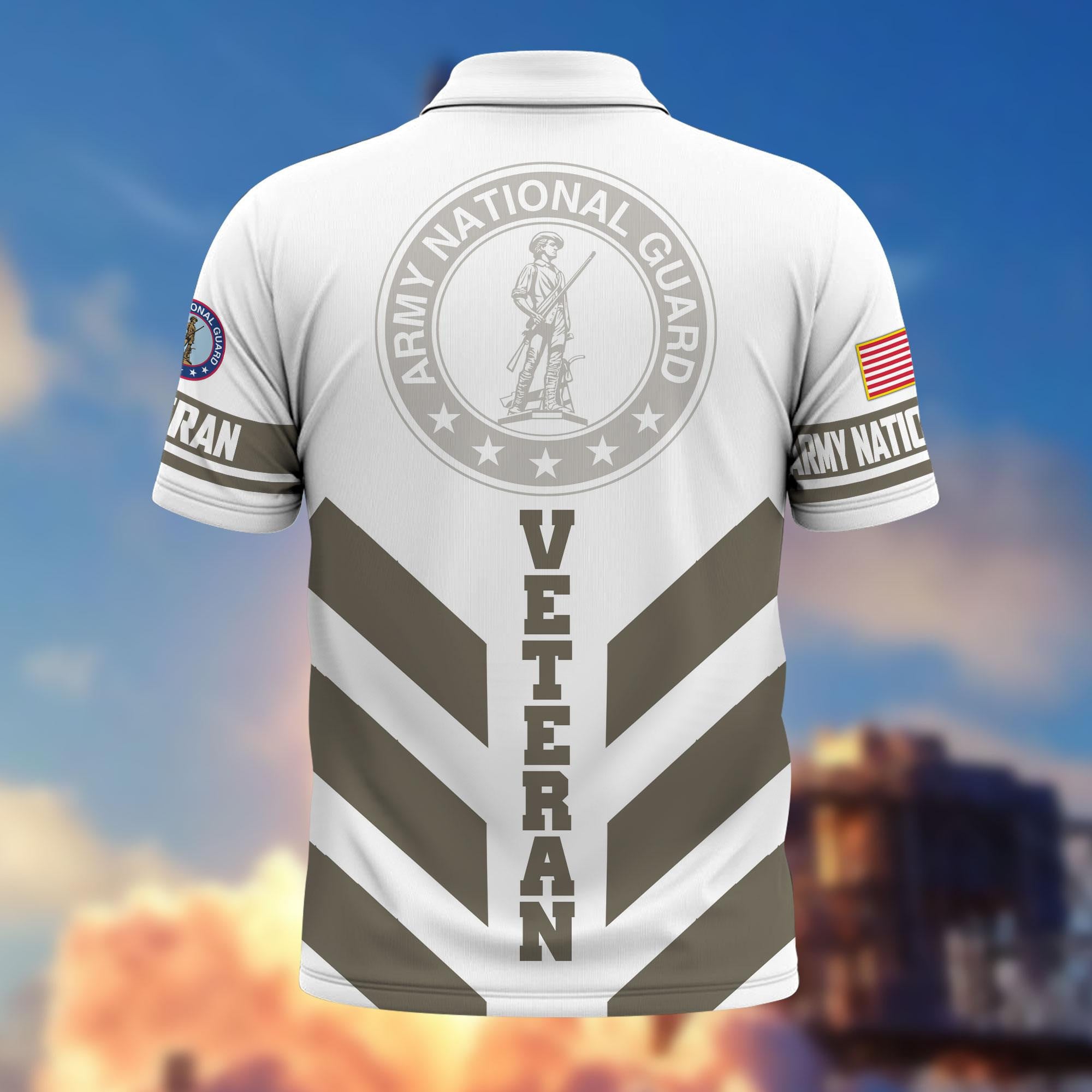 Premium US Veterans Polo Shirt, Gifts For US Veterans, Gifts On Father's Day, Armed Forces Day, Veterans Day.
