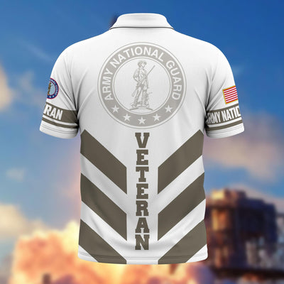 Premium US Veterans Polo Shirt, Gifts For US Veterans, Gifts On Father's Day, Armed Forces Day, Veterans Day.