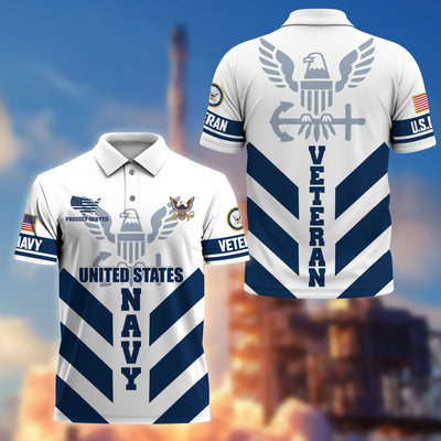 Premium US Veterans Polo Shirt, Gifts For US Veterans, Gifts On Father's Day, Armed Forces Day, Veterans Day.