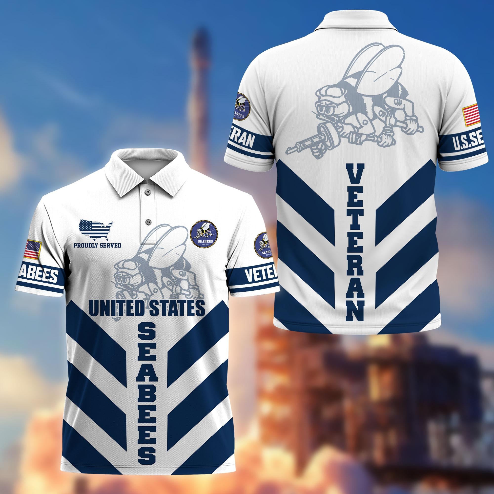 Premium US Veterans Polo Shirt, Gifts For US Veterans, Gifts On Father's Day, Armed Forces Day, Veterans Day.