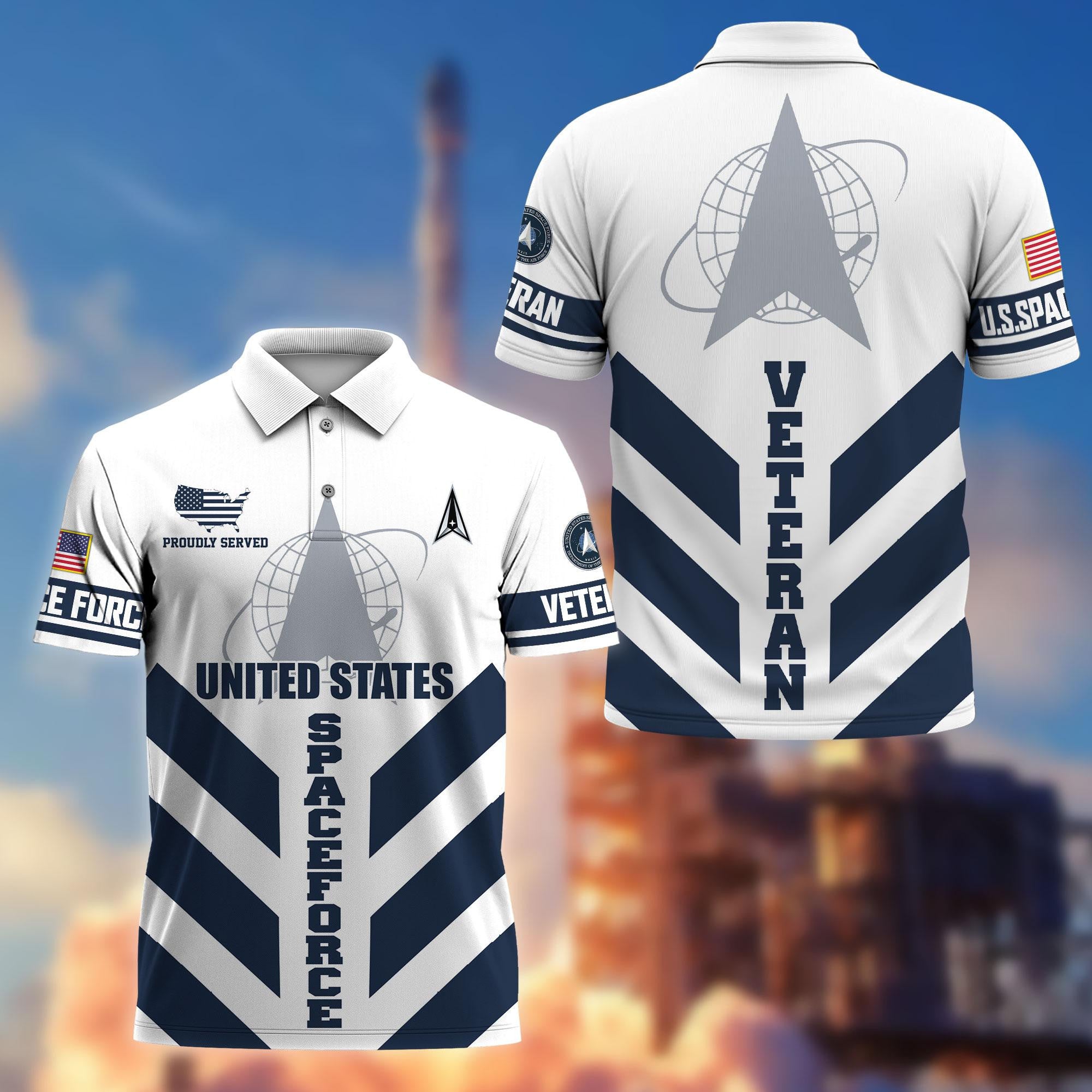 Premium US Veterans Polo Shirt, Gifts For US Veterans, Gifts On Father's Day, Armed Forces Day, Veterans Day.