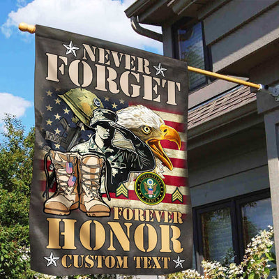 Premium Custom US Army Veteran Flag, Gift For Army Veteran, American Flag, Patriotic Flag, Garden Flag, House Flag