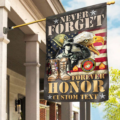 Premium Custom USMC Veteran Flag, Gift For Marine Veteran, American Flag, Patriotic Flag, Garden Flag, House Flag