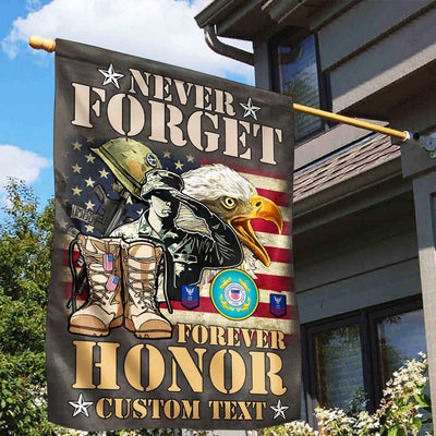 Premium Custom USCG Veteran Flag, Gift For Coast Guard Veteran, American Flag, Patriotic Flag, Garden Flag, House Flag