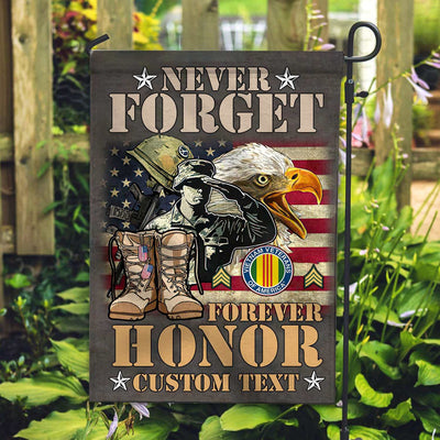 Premium Custom Vietnam Veteran Flag, Gift For Vietnam Veteran, American Flag, Patriotic Flag, Garden Flag, House Flag