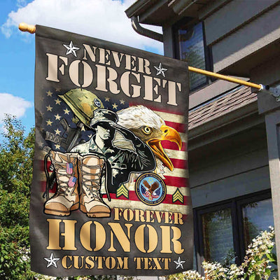 Premium Custom US Veteran Flag, Gift For US Veteran, American Flag, Patriotic Flag, Garden Flag, House Flag